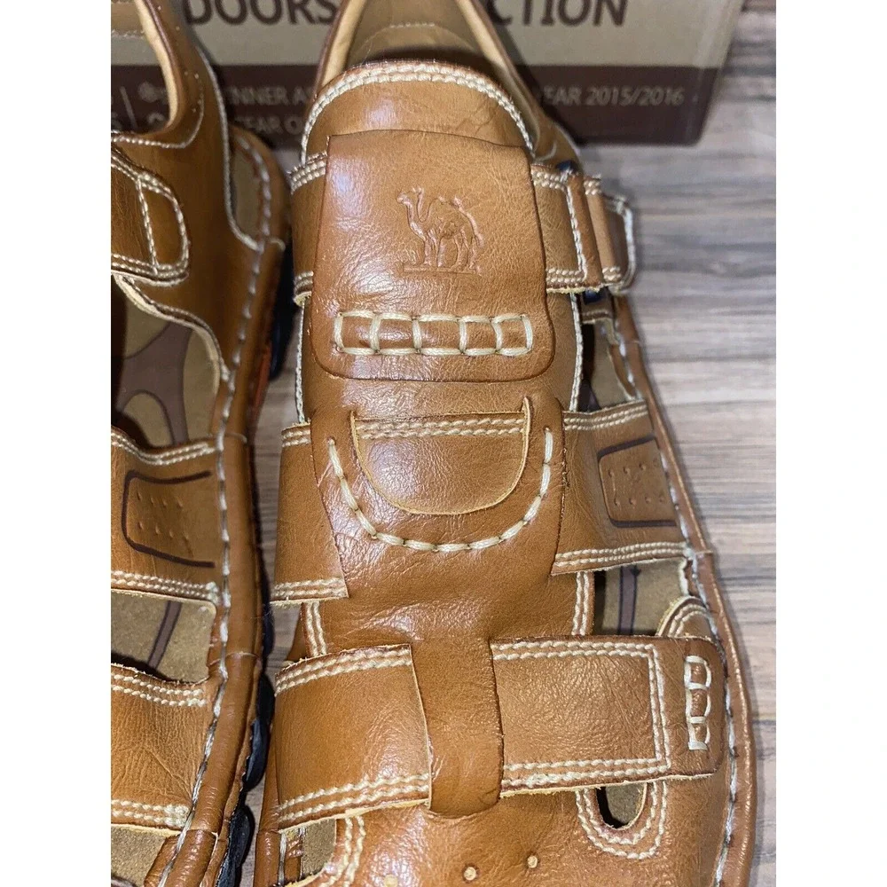 READ DESCRIPTION CAMEL CROWN Men's Leather  Closed toe Fishermen Sandal , Sz‎